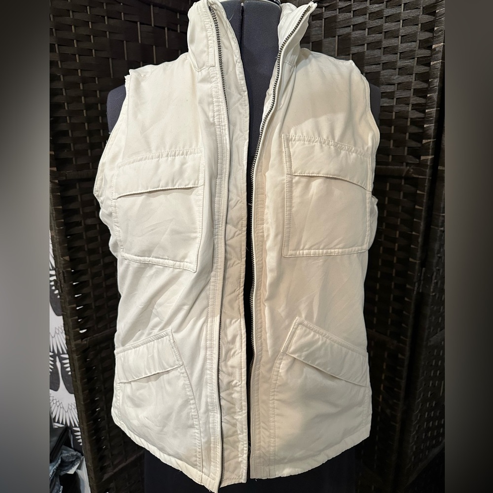 Lauren Ralph Lauren Ivory Color Down Vest Women Large